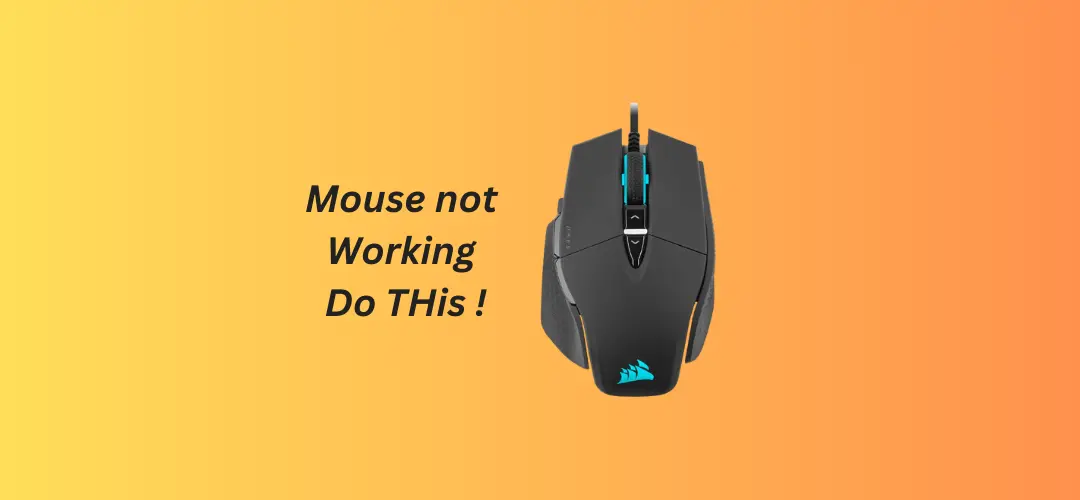 corsair mouse not working